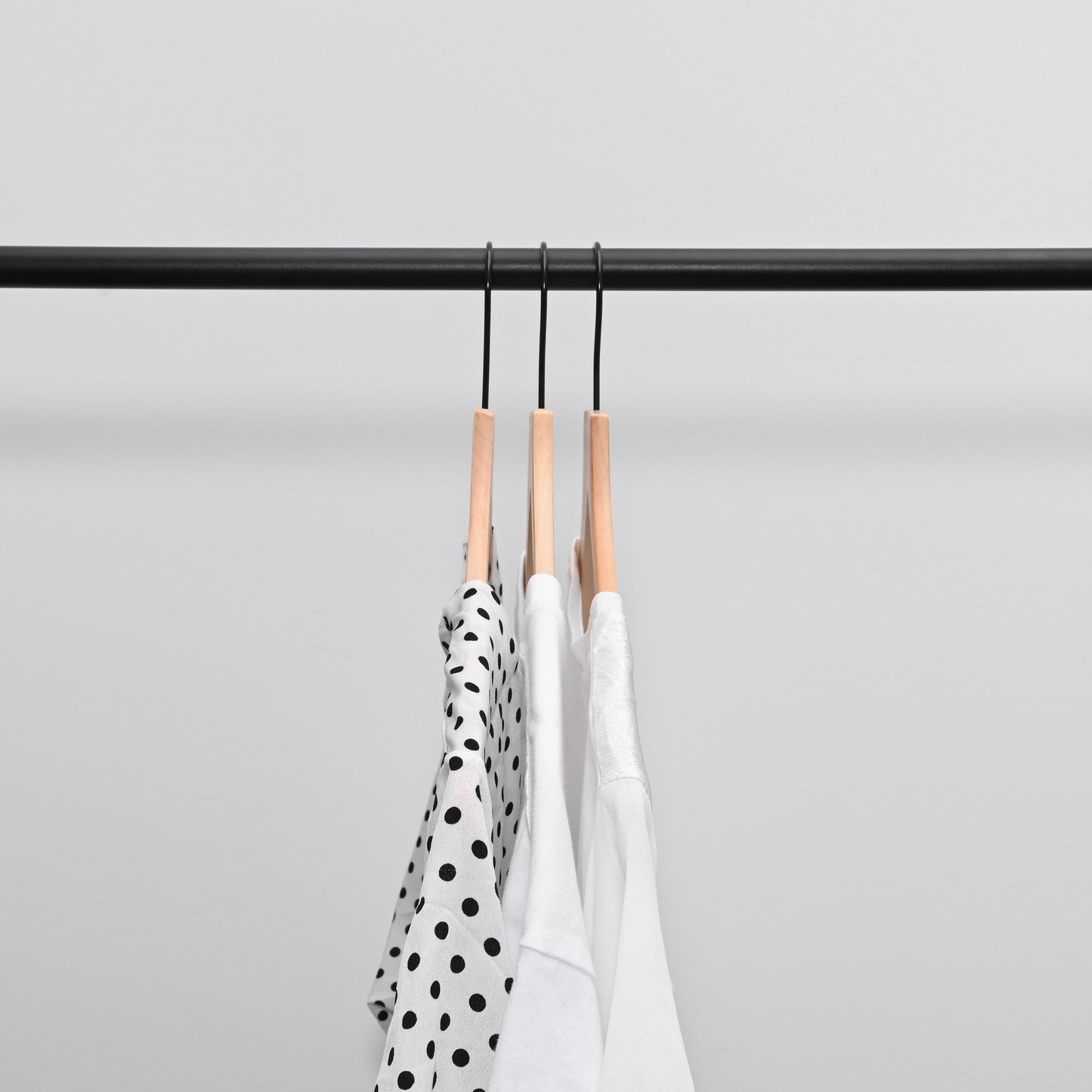 WeThinkStorage Premium Hotel Quality Space-Saving Slim Wood Hanger 30-count Combo Pack - Natural