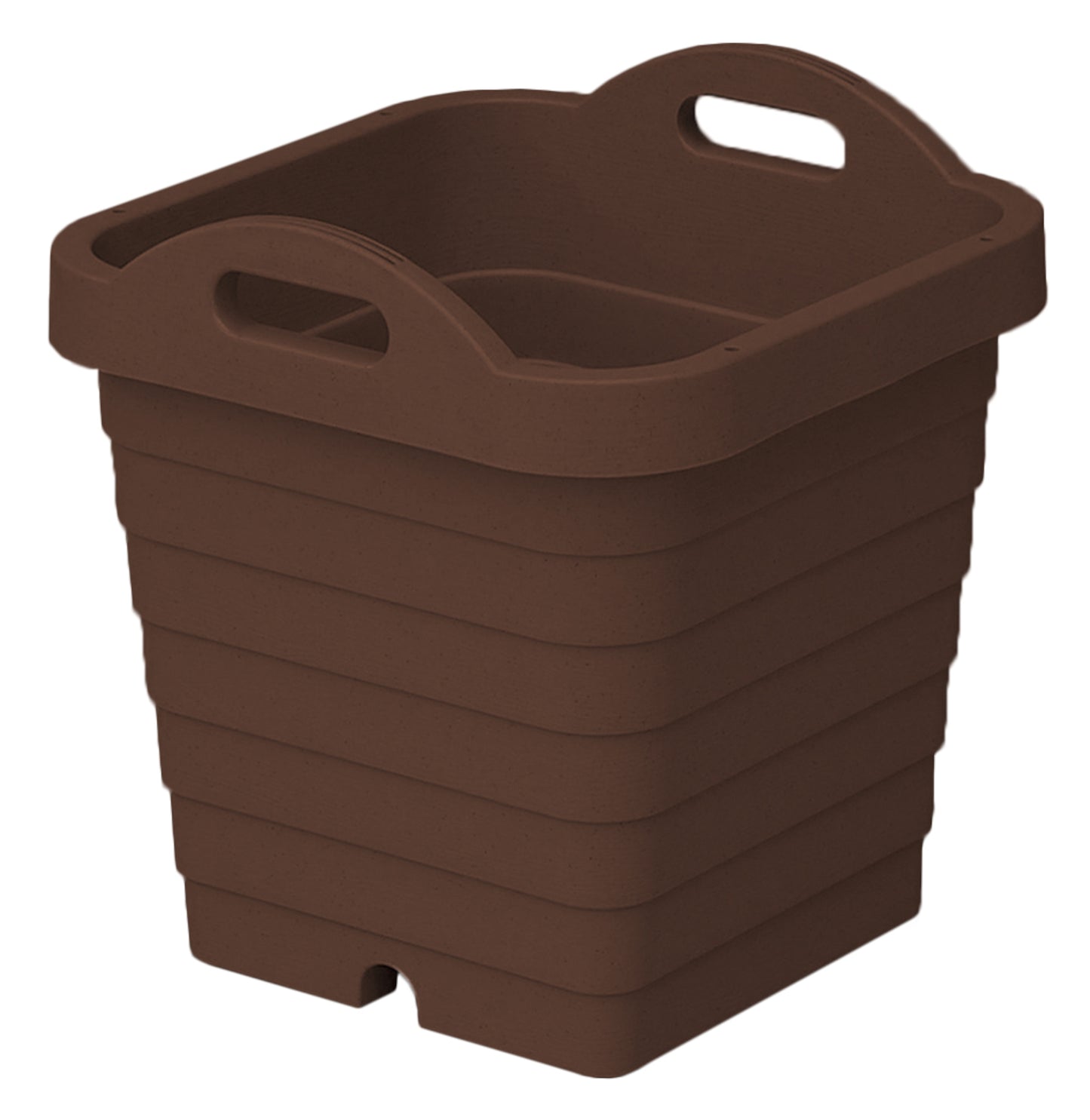 JEJ Astage Handy Planter 13" Square - Dark Brown