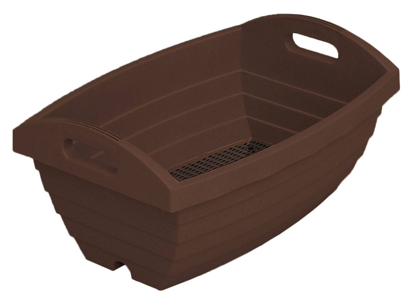 JEJ Astage Handy Planter Short Barrel - Sand Beige/Black