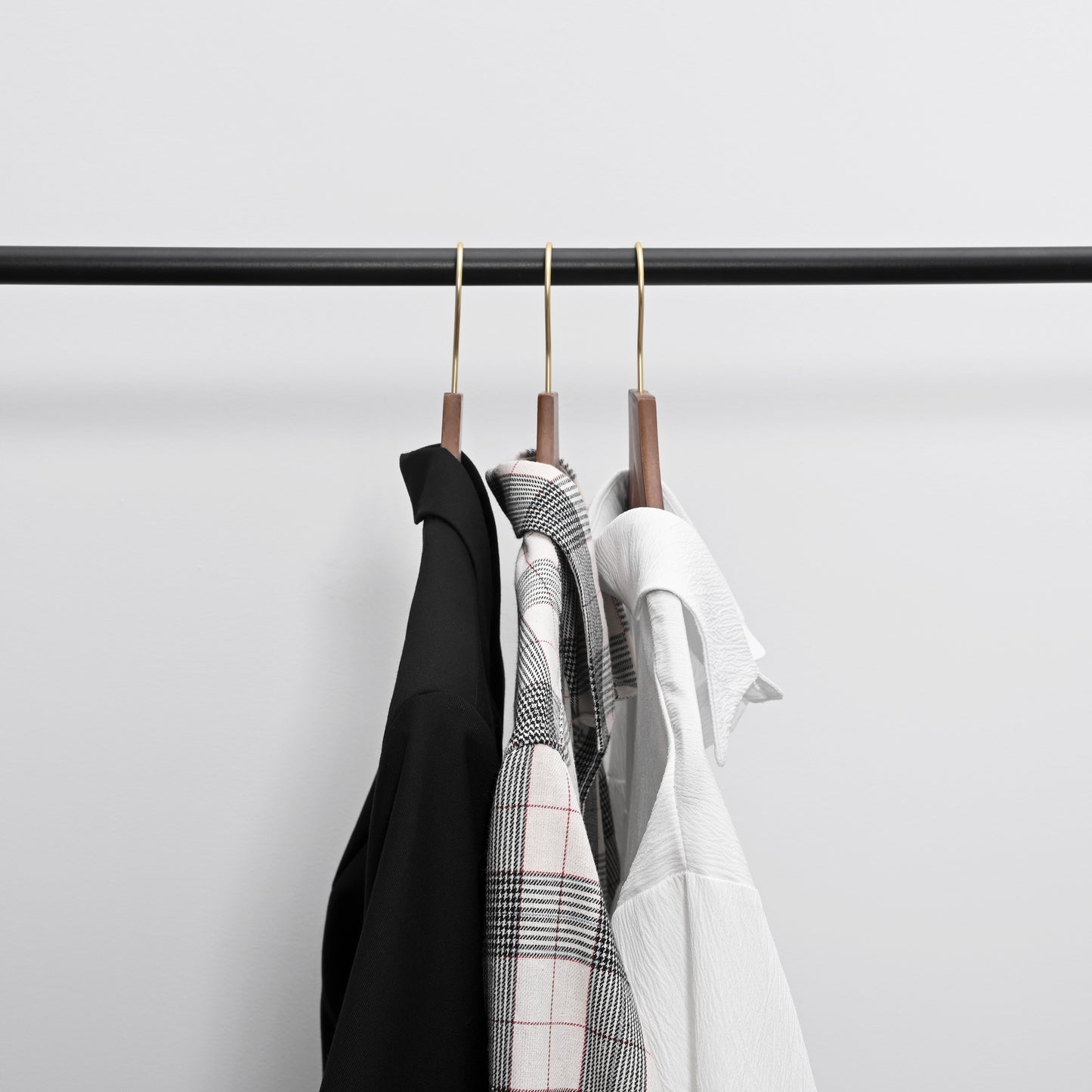 WeThinkStorage Premium Hotel Quality Space-Saving Slim Wood Hanger 30-count Combo Pack  - Brown