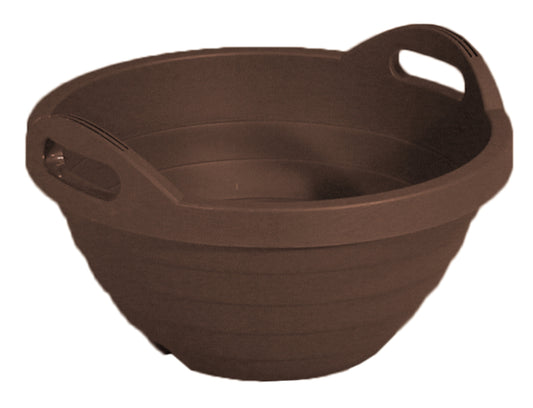 JEJ Astage Handy Planter 15" Bowl - Dark Brown