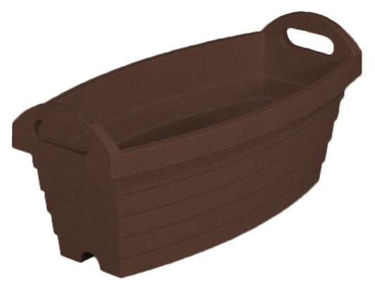 JEJ Astage Handy Planter Long Barrel - Dark Brown