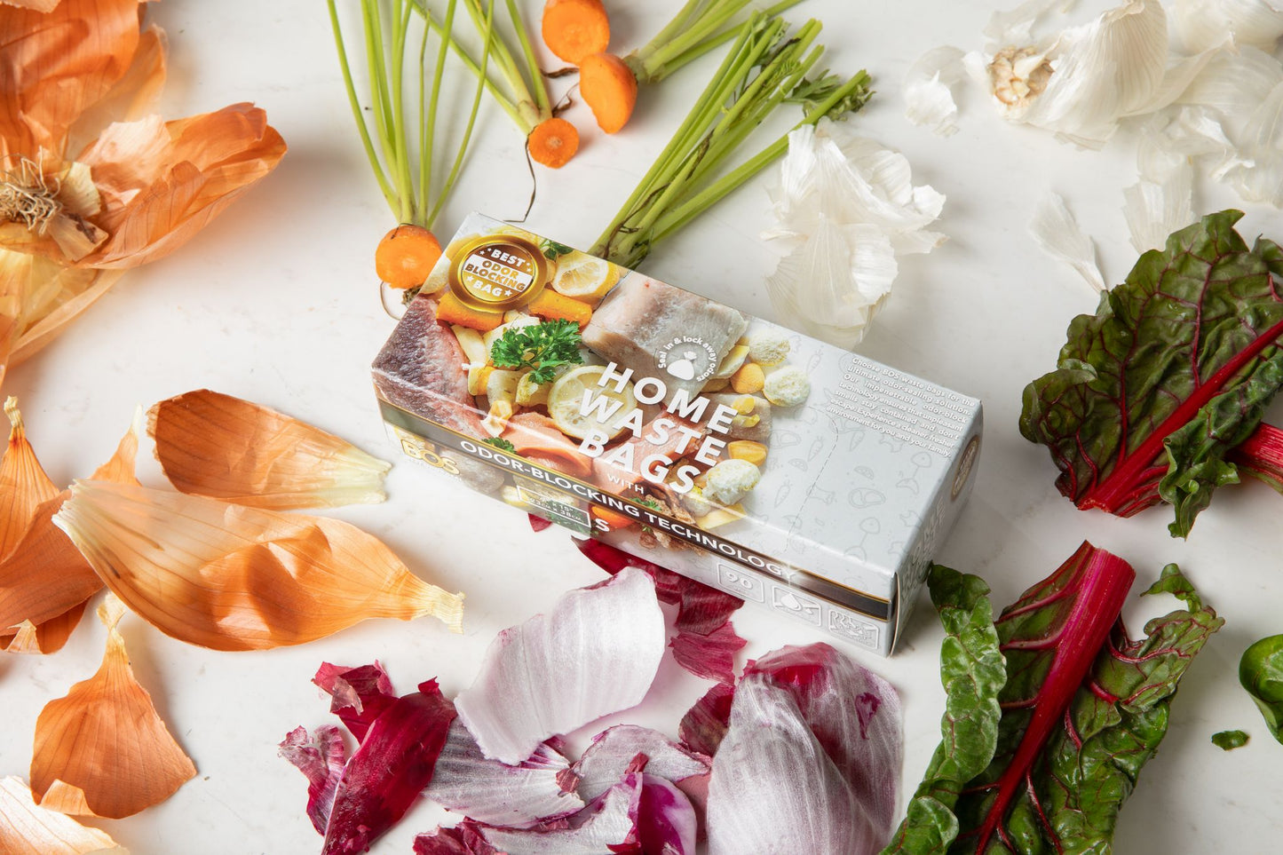 BOS Home Waste Bags, 90 count, Small, Case of 20