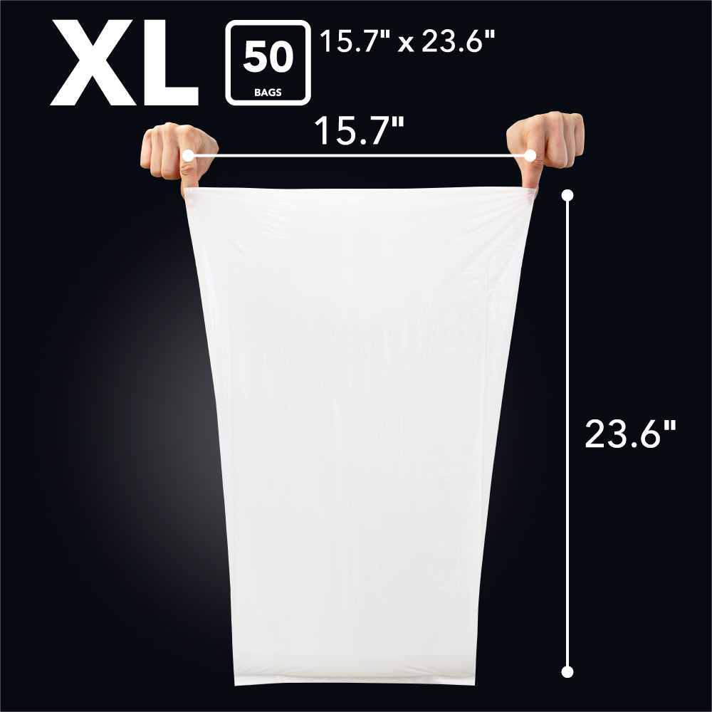 BOS Home Waste Bags, 50 count, X-Large, Case of 15