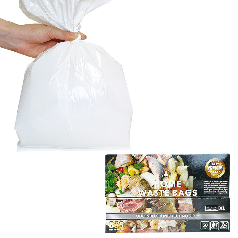 BOS Home Waste Bags, 50 count, X-Large, Case of 15