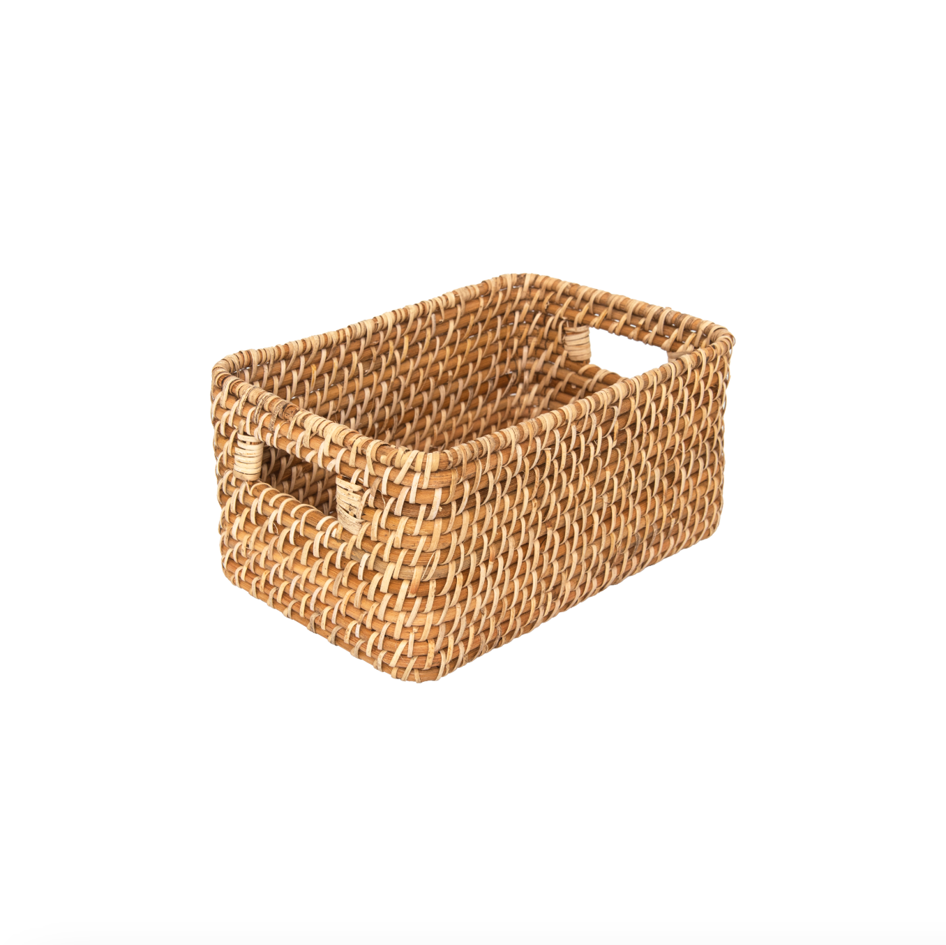 WeThinkStorage Hand-Woven Rattan Storage Basket, 270L Capacity - Natural