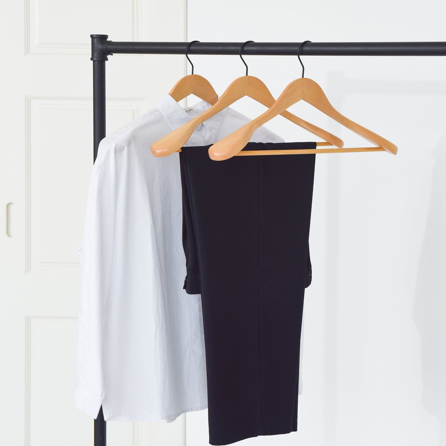 WeThinkStorage Wood Hanger With Wide Shoulders - Natural